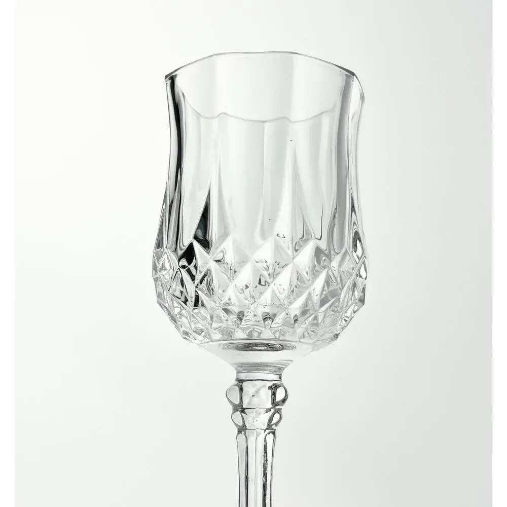 Cristal d’Arques “Longchamp” 12 Crystal Cordial Liqueur Wine Glasses 4 5/8” 2oz